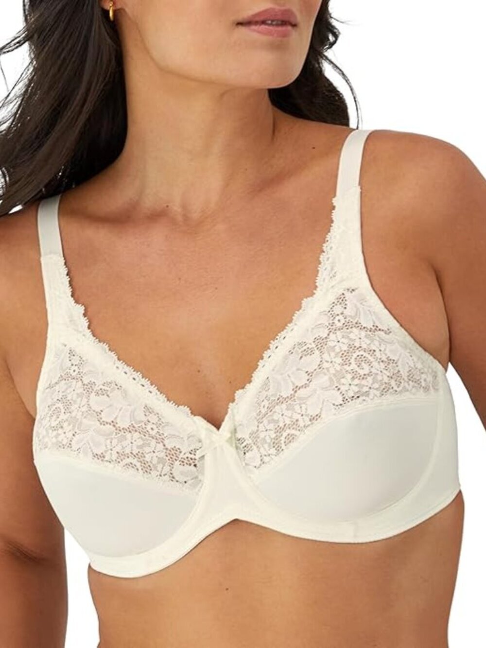 NWT Lilyette by Bali Women's Underwire Bra With Lace Trim 36C